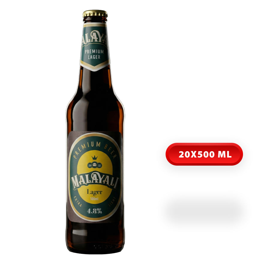 Malayali Lager 4.8% (500ml x 20)